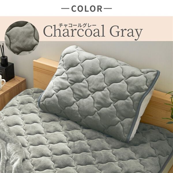 iellio（イエリオ）の「フランネルボリューム敷パッド・枕パッド＜吸湿発熱・抗菌防臭・あったか・敷きパッド＞（敷パッド）」｜詳細画像