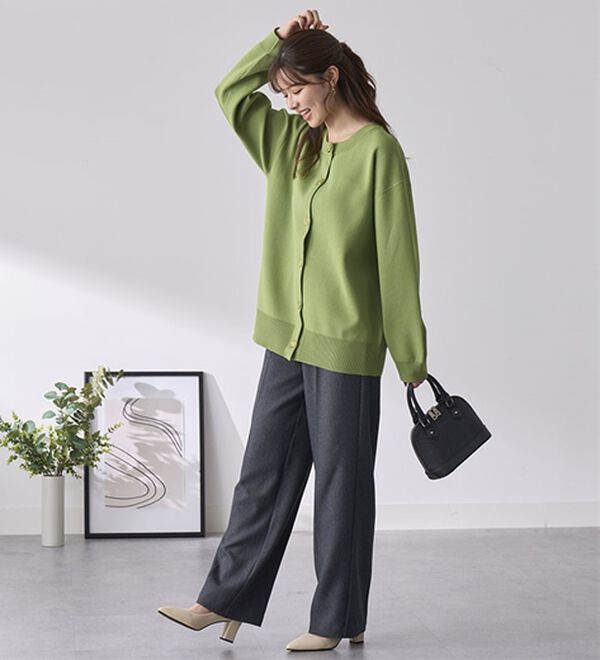 BELLUNA（ベルーナ）の「ビューティフルレングス脚長ワイドパンツ（フルレングスパンツ）」｜詳細画像