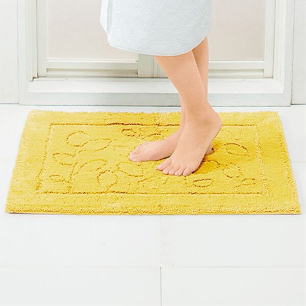 「乾度良好（Ｒ）ファインバスマット（バスマット）」｜イエロー