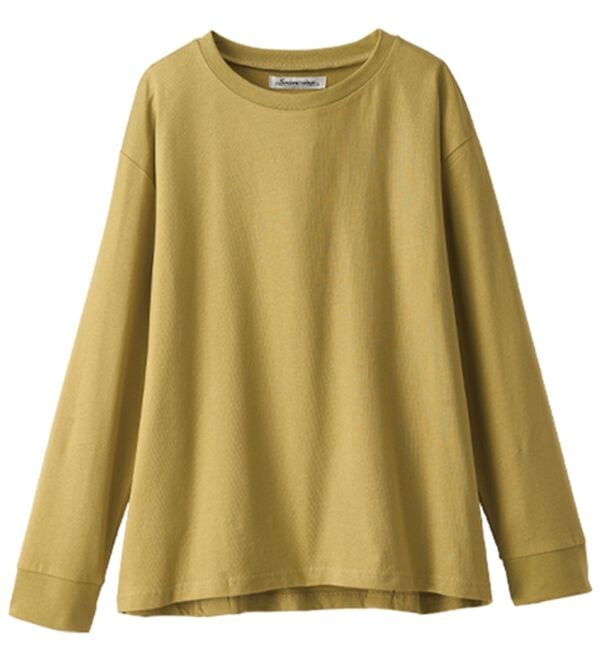 BELLUNA（ベルーナ）の「綿１００％大人顔サマ見え裾タックデザインプルオーバー（カットソー）」｜詳細画像