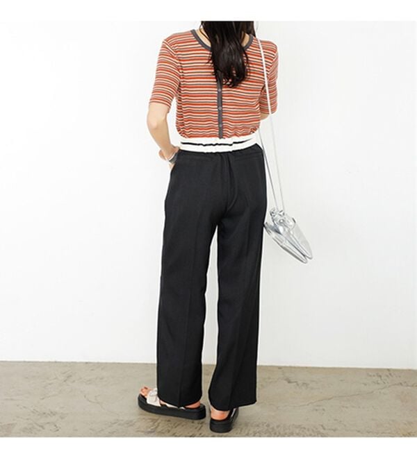 GeeRA（ジーラ）の「２ＷＡＹハイウエストスラックスパンツ（フルレングスパンツ）」｜詳細画像