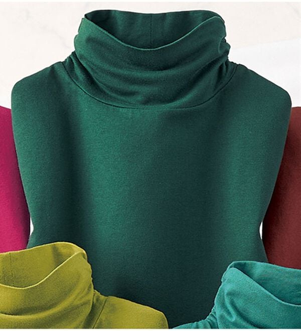 ルフラン（ルフラン）の「コットンシルクプルオーバー（カットソー）」｜グリーン