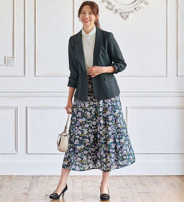 BELLUNA（ベルーナ）の「＜楽スタフィット＞テーラードジャケット（テーラードジャケット）」｜詳細画像