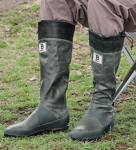 新品 日本野鳥の会 長靴 グレー Lサイズ レインブーツ フジロック