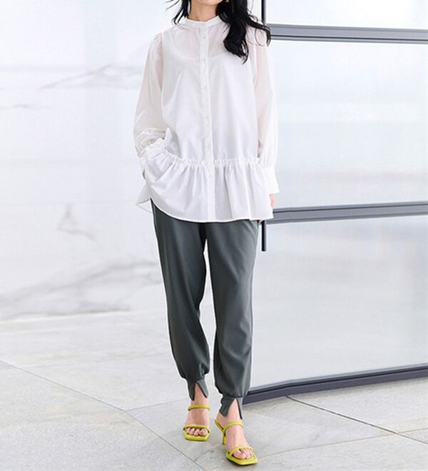 RANAN（ラナン）の「機能付き！裾スリットパンツ（フルレングスパンツ）」｜詳細画像