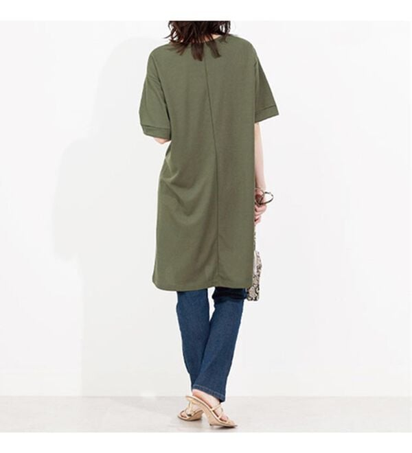 BELLUNA（ベルーナ）の「かのこ素材裾ラウンドチュニックワンピース（チュニックワンピース）」｜詳細画像