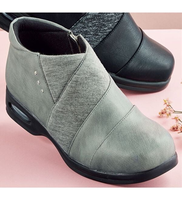 BELLUNA（ベルーナ）の「５Ｅエアソールショートブーツ（ブーツ）」｜グレー