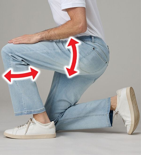 「【３本組】＜コムルヴァン・オム＞定番の極楽サマージーンズ（メンズフルレングスパンツ）」｜詳細画像