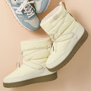 RANAN（ラナン）の「＜ＰＵＭＡ＞ＳＮＯＷＢＡＥブーツ（ブーツ）」｜アイボリー系