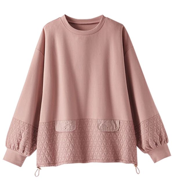 BELLUNA（ベルーナ）の「キルト切替スピンドル使いプルオーバー（カットソー）」｜詳細画像