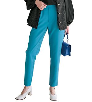 RANAN（ラナン）の「【選べる股下】美脚シルエットタックパンツ（フルレングスパンツ）」｜ダークブルー