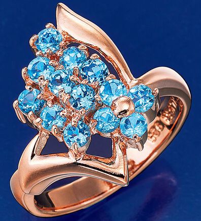 BELLUNA（ベルーナ）の「ブルートパーズリーフブルームリング（リング）」
