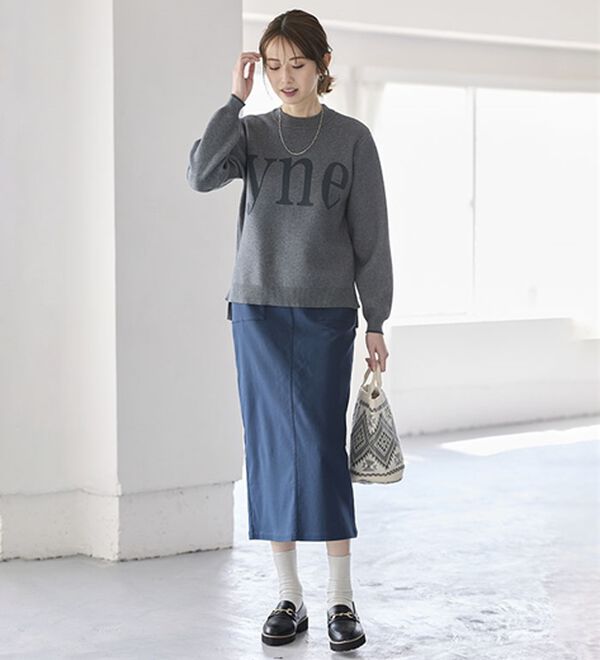 BELLUNA（ベルーナ）の「ロゴジャカードニットプルオーバー（ニット・セーター）」｜詳細画像