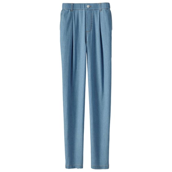 BELLUNA（ベルーナ）の「さらさら翡翠デニムパンツ（フルレングスパンツ）」｜詳細画像