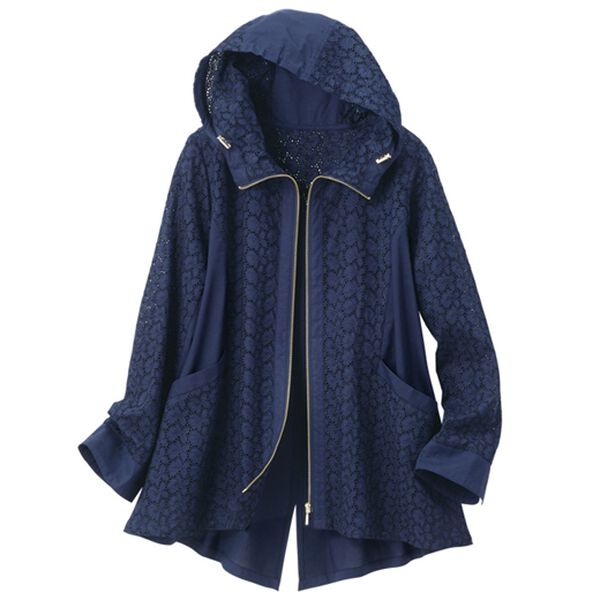 ルフラン（ルフラン）の「帽子付綿刺しゅう切替ブルゾン（ブルゾン）」｜詳細画像