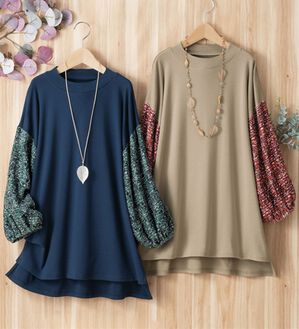 ルフラン（ルフラン）の「【２色組】袖レースプルオーバー＜チュアラ＞（カットソー）」｜2色組