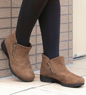 ルフラン（ルフラン）の「＜あとりえＯＫＡＤＡ＞５Ｅ軽量防水Ｗファスナーブーツ（ブーツ）」｜詳細画像