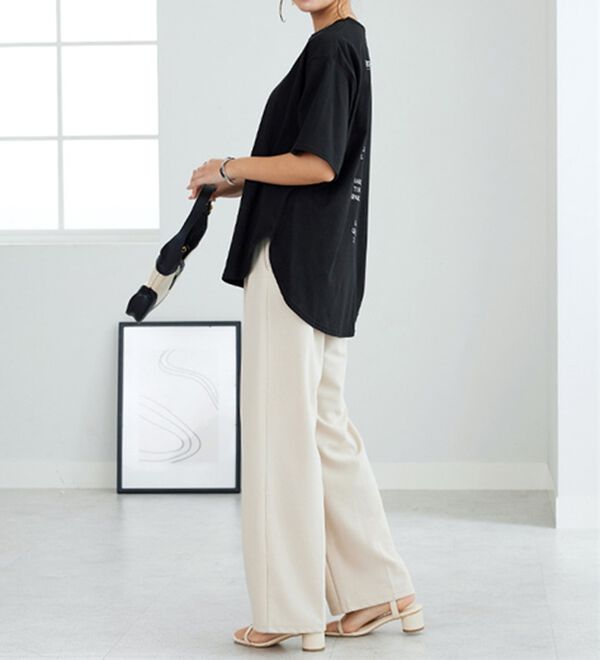 GeeRA（ジーラ）の「プリントチュニックＴシャツ（カットソー）」｜詳細画像