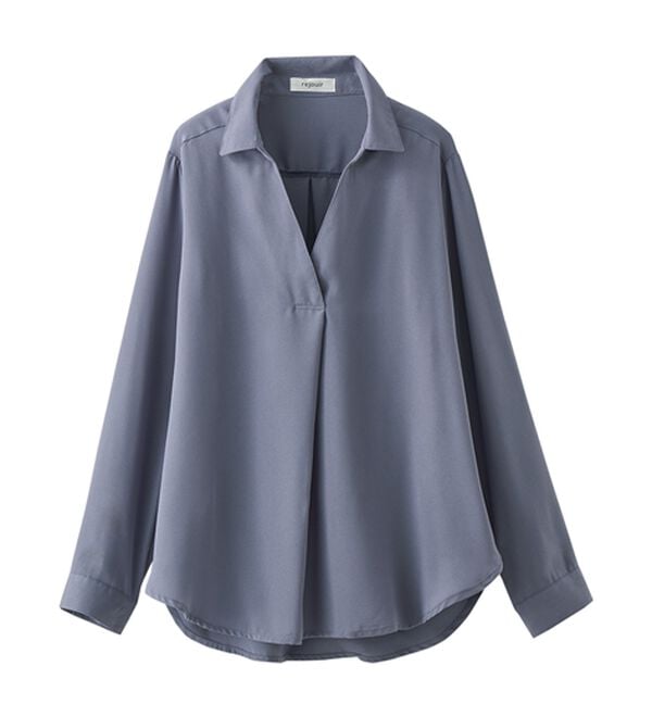 BELLUNA（ベルーナ）の「ジョーゼットスキッパーシャツチュニック（シャツ）」｜詳細画像