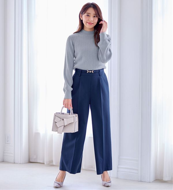 alotta（アロッタ）の「洗える！カシミヤタッチミニケーブルニット（ニット・セーター）」｜詳細画像