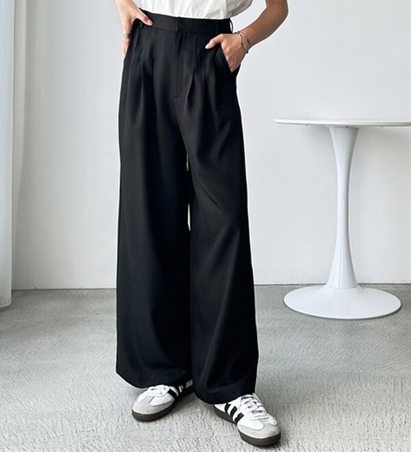 GeeRA（ジーラ）の「３タックワイドパンツ（フルレングスパンツ）」｜詳細画像