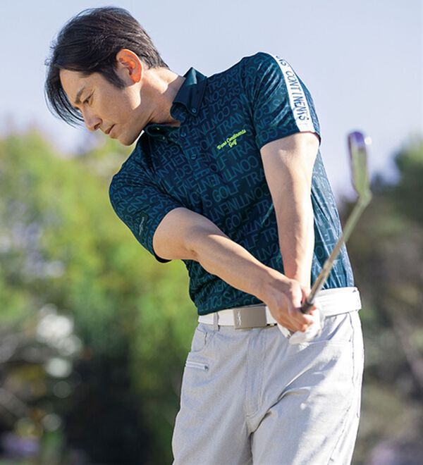 「＜トランスコンチネンツゴルフ＞ドライゴルフポロシャツ（メンズポロシャツ）」｜詳細画像