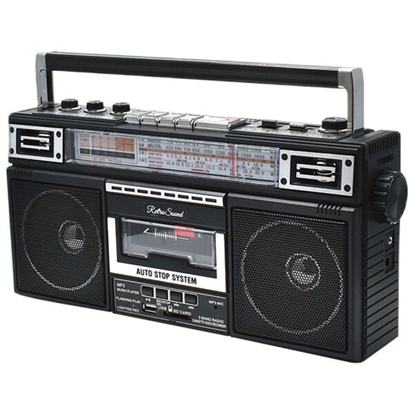 「レトロサウンドラジカセレコーダー（テレビ・オーディオ・カメラ機器）」｜1