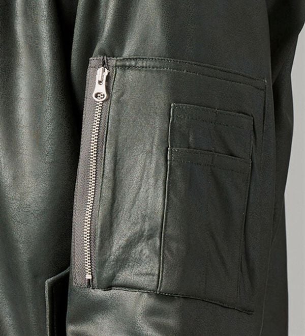 「＜コムルヴァン・オム＞フェイクレザージャケット（メンズジャケット）」｜詳細画像