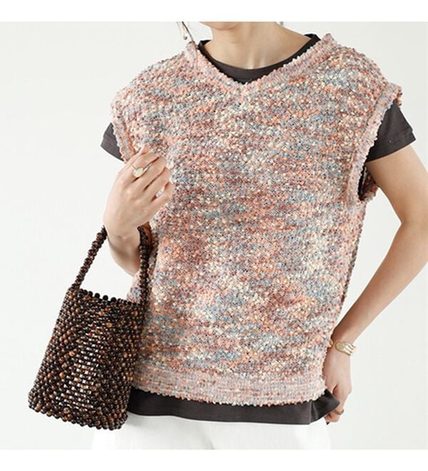 GeeRA（ジーラ）の「前後２ＷＡＹファンシーニットトップス（ニット・セーター）」｜詳細画像