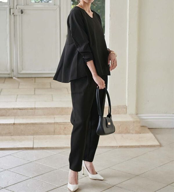 RANAN（ラナン）の「【選べるデザイン】楽してきれい見え！セットアップ（ブラウススーツ）」｜詳細画像