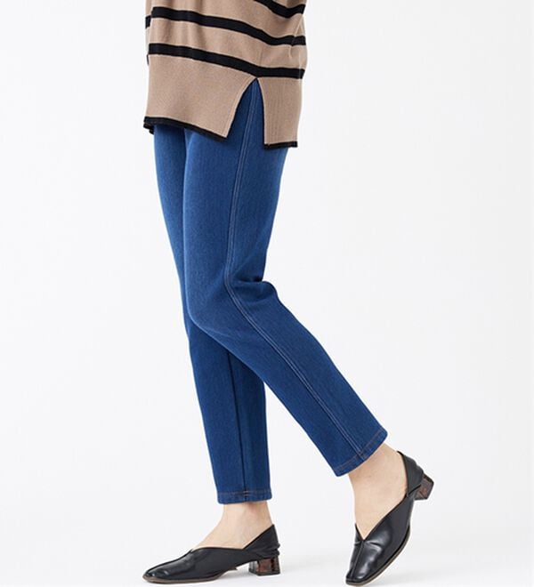 BELLUNA（ベルーナ）の「裏ベロアストレッチ素材レギンスパンツ（フルレングスパンツ）」｜詳細画像