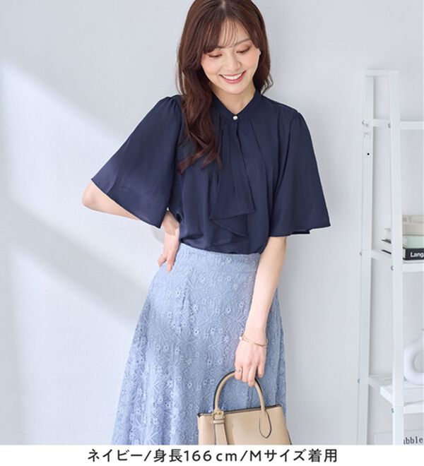 alotta（アロッタ）の「大人上品スカーフタイブラウス（ブラウス）」｜詳細画像