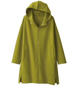 BELLUNA（ベルーナ）の「衿デザインツイルロングパーカー（パーカー）」｜詳細画像