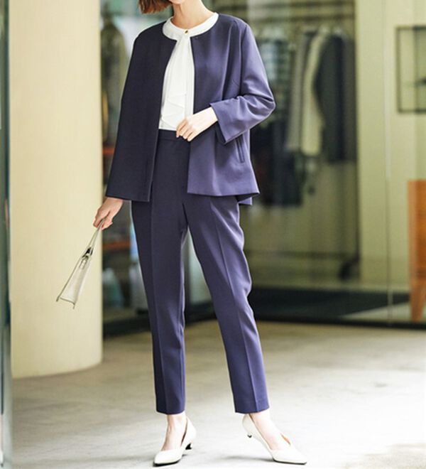 3点】フレアーラインジャケットセットアップスーツ - ベルーナ