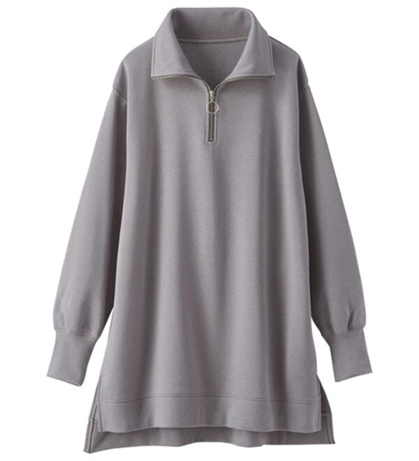 BELLUNA（ベルーナ）の「あったかキレイ！大人のハーフジップチュニック（チュニック）」｜詳細画像