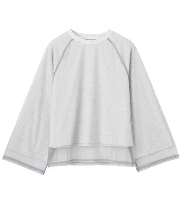 GeeRA（ジーラ）の「チュールレイヤードロンＴ（Tシャツ）」｜詳細画像