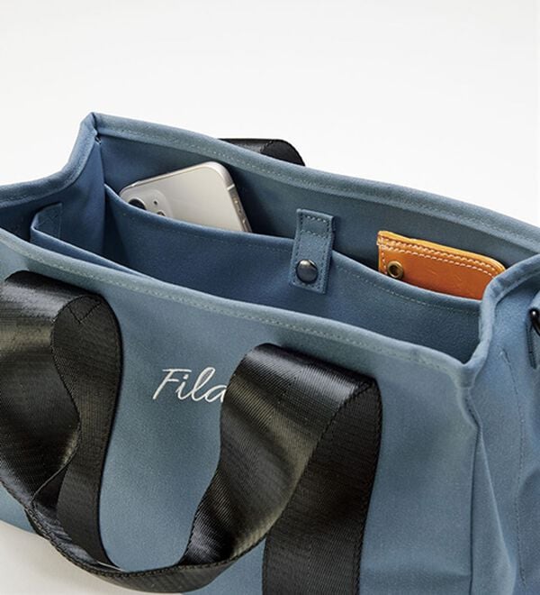 「＜ＦＩＬＡ＞便利な２ルームコンパクトトート（メンズトートバッグ）」｜詳細画像
