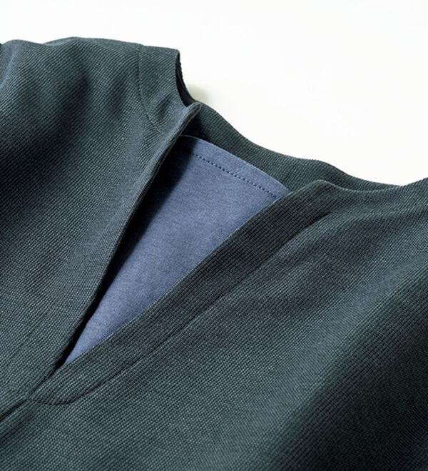 ルフラン（ルフラン）の「【３色組】重ねデザインリップル素材チュニックワンピ（チュニック）」｜詳細画像