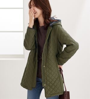 BELLUNA（ベルーナ）の「パイピング使い細見えキルトデザインコート（ロングコート）」｜詳細画像