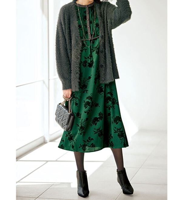 BELLUNA（ベルーナ）の「ふんわりシャギー素材ニットカーディガン（ニットカーディガン）」｜詳細画像