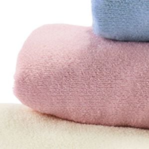 iellio（イエリオ）の「ぐーんと伸びてぴったりフィットシーツ（敷布団カバー・シーツ）」｜タオルピンク