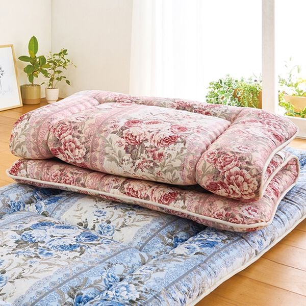 「日本製滅ダニ（Ｒ）シート入り三層敷布団（敷布団）」｜ピンク