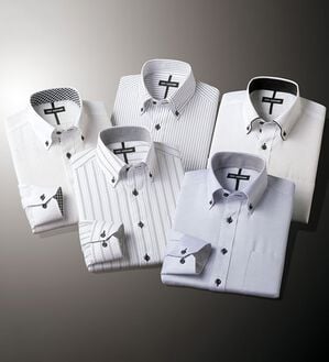 「【５枚セット】品質自慢！形態安定メンズワイシャツ（メンズワイシャツ）」｜詳細画像