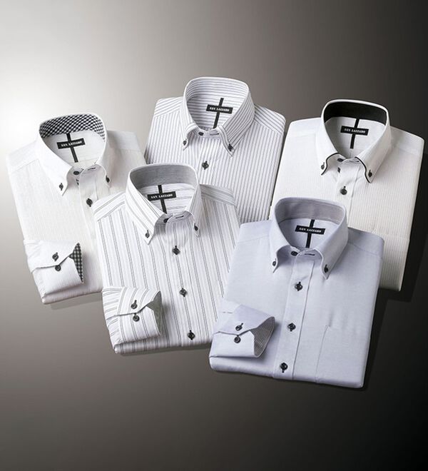 「【５枚セット】品質自慢！形態安定メンズワイシャツ（メンズワイシャツ）」｜詳細画像