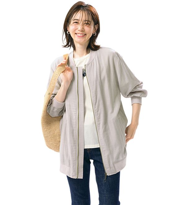 ルフラン（ルフラン）の「軽量ダブルガーゼブルゾン（ブルゾン）」｜詳細画像