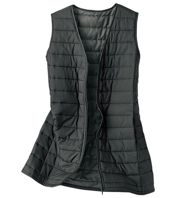 BELLUNA（ベルーナ）の「おしゃれの主役！蓄熱中わたベスト付配色コート（ハーフコート）」｜詳細画像