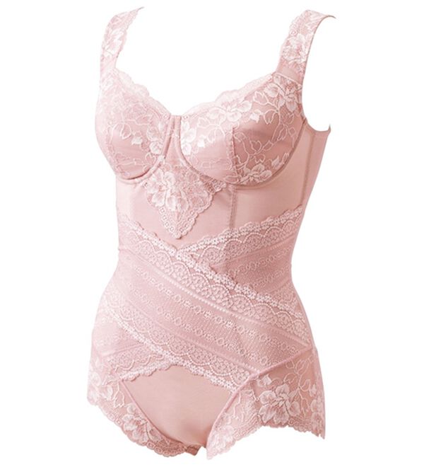 「【２色組】新・ウエストまわりすっきりボディスーツ（ボディスーツ・シェイパー）」｜詳細画像