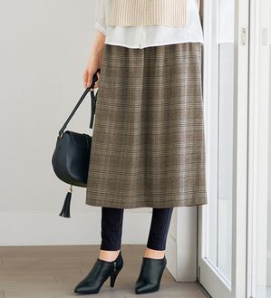 BELLUNA（ベルーナ）の「レギンス付！お腹ラクな着心地スカート（ロングスカート）」｜詳細画像