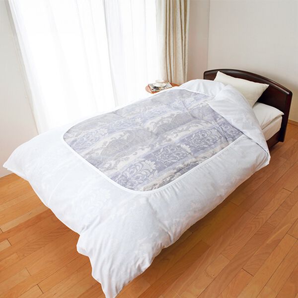 「白掛カバー・ワンタッチシーツ２点セット（掛布団カバー）」｜1