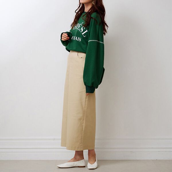 RANAN（ラナン）の「チノライクロングタイトスカート（ロングスカート）」｜詳細画像